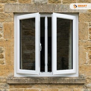 UPVC Double Casement Window with a Fixed Central Mullion