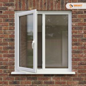 UPVC Single Side-Hung Casement with Fixed Light Window