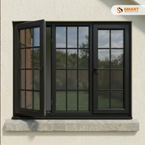 UPVC 3-Lite Casement Window with Simulated Divided Lights installed on a residential property by Smart Innovation
