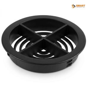 100mm Circular Vent available in Black, White, Grey and Brown for ducting and ventilation systems.
