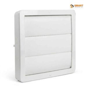 100mm Gravity Shutter available in White, Black and Grey for ducting and ventilation systems.