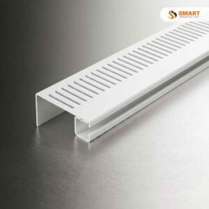 5m PVC new build vent trim for fascia, soffit and roofline ventilation systems.