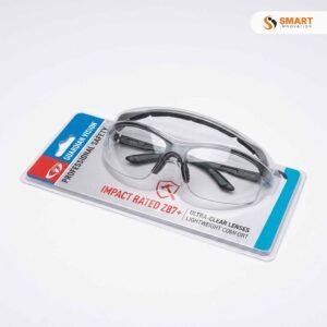 safety glasses worn while working with power tools