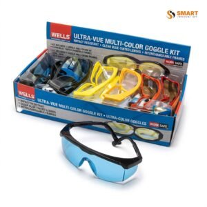 safety glasses display stand holding 12 pairs at a trade counter