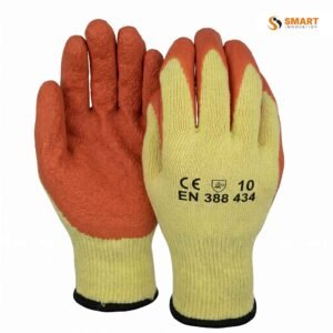 builders gloves being worn while handling site materials