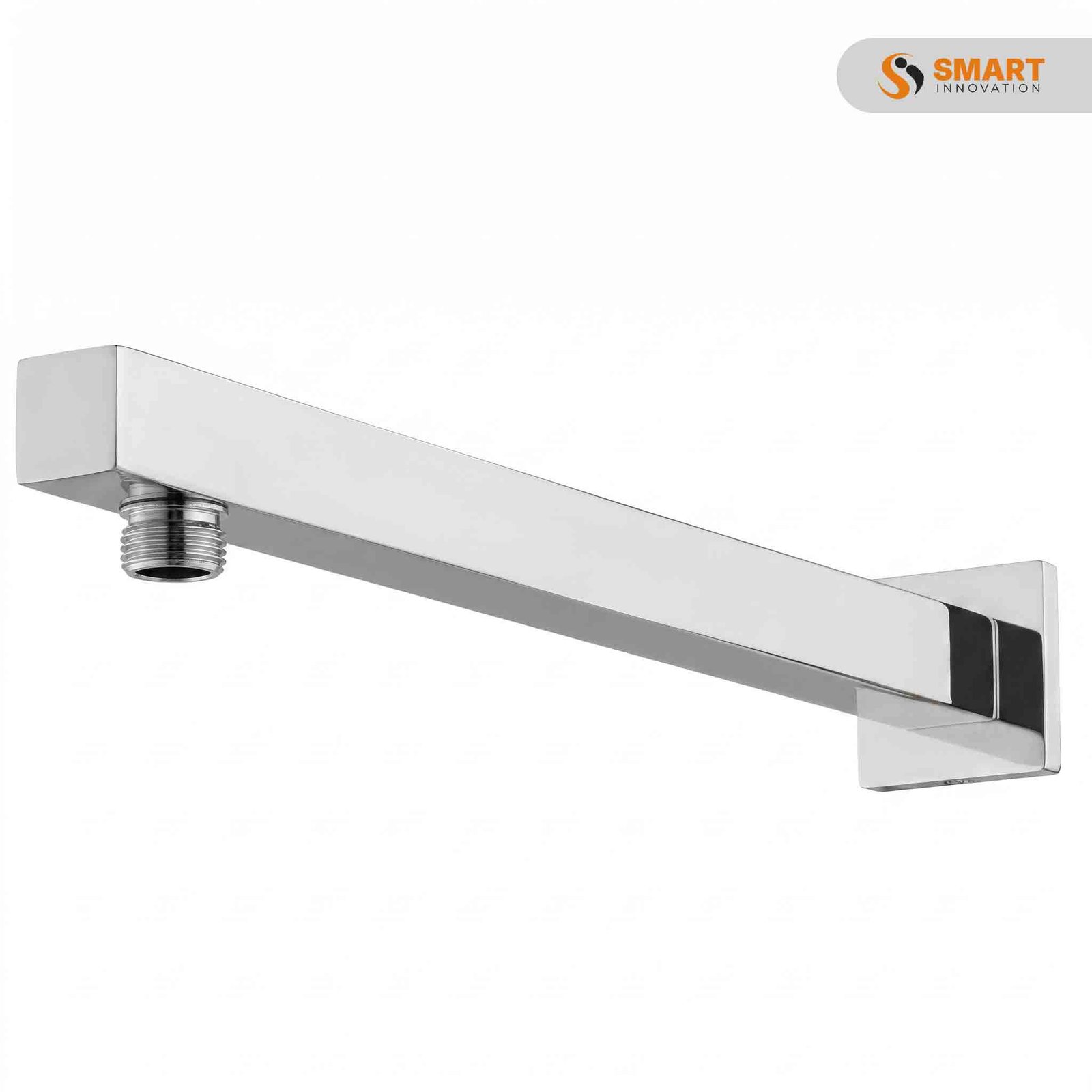 Tailored square chrome shower wall outlet arm