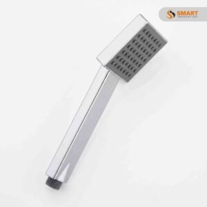 Square single mode shower handset in chrome finish