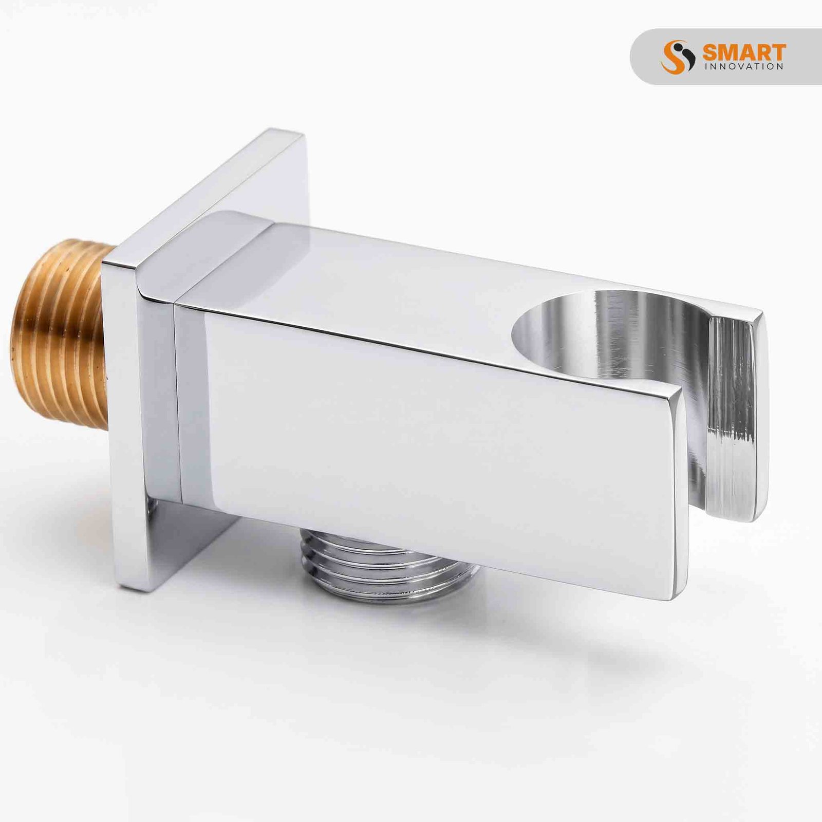 Chrome square shower outlet holder