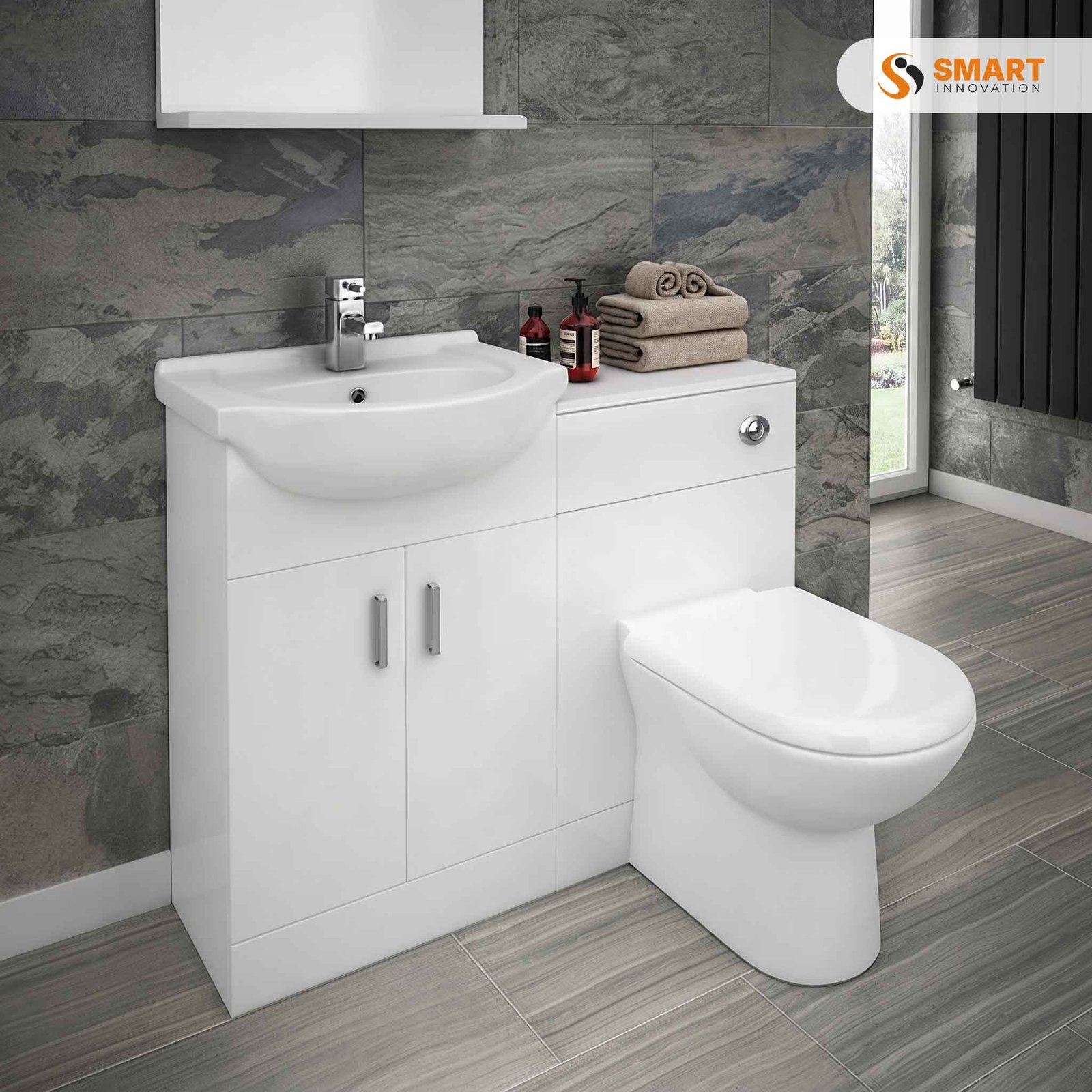Cov Complete Modern Bathroom Package (incl. Standard Shower Bath) - Image 2