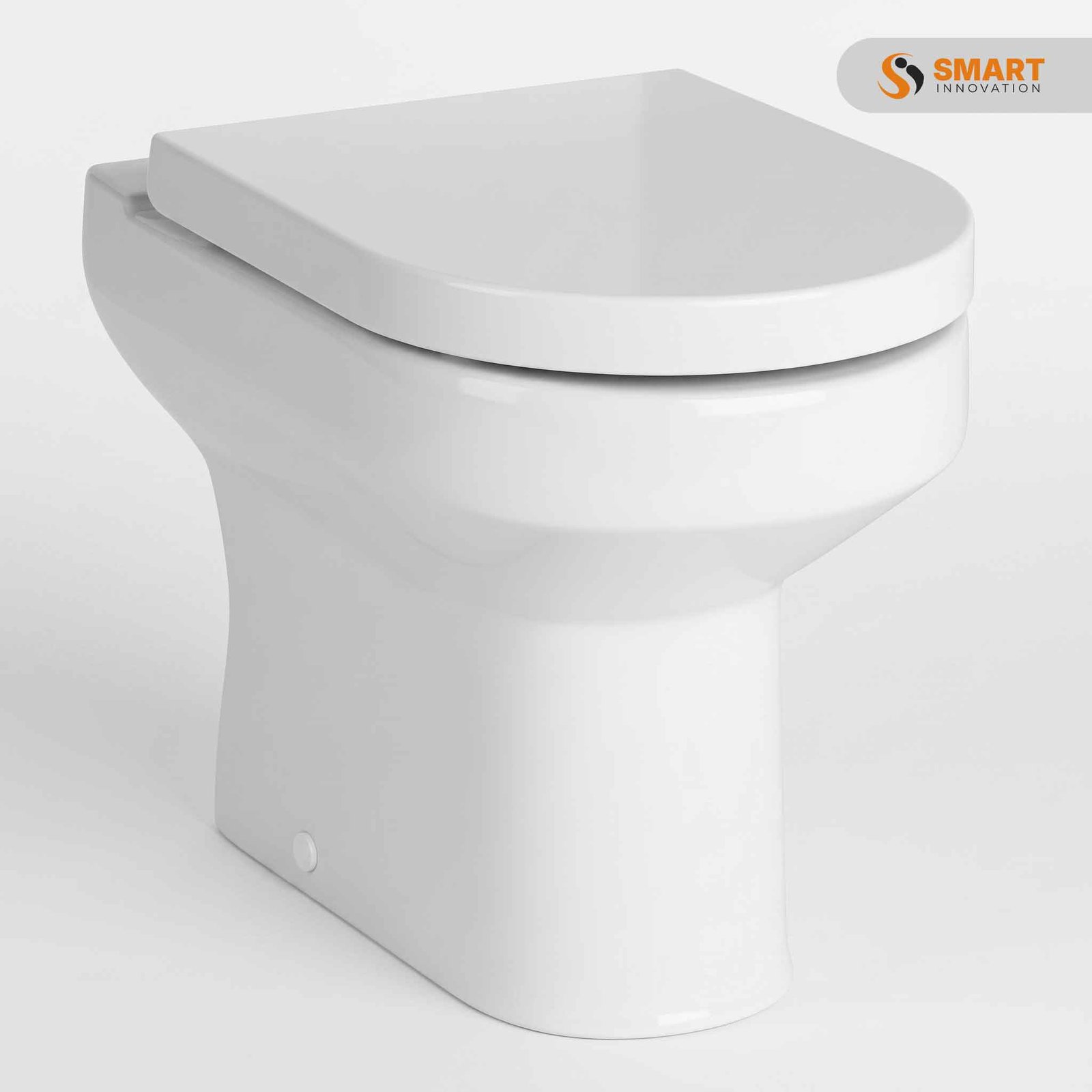 Harmony back to wall toilet with gloss white ceramic pan and soft close seat