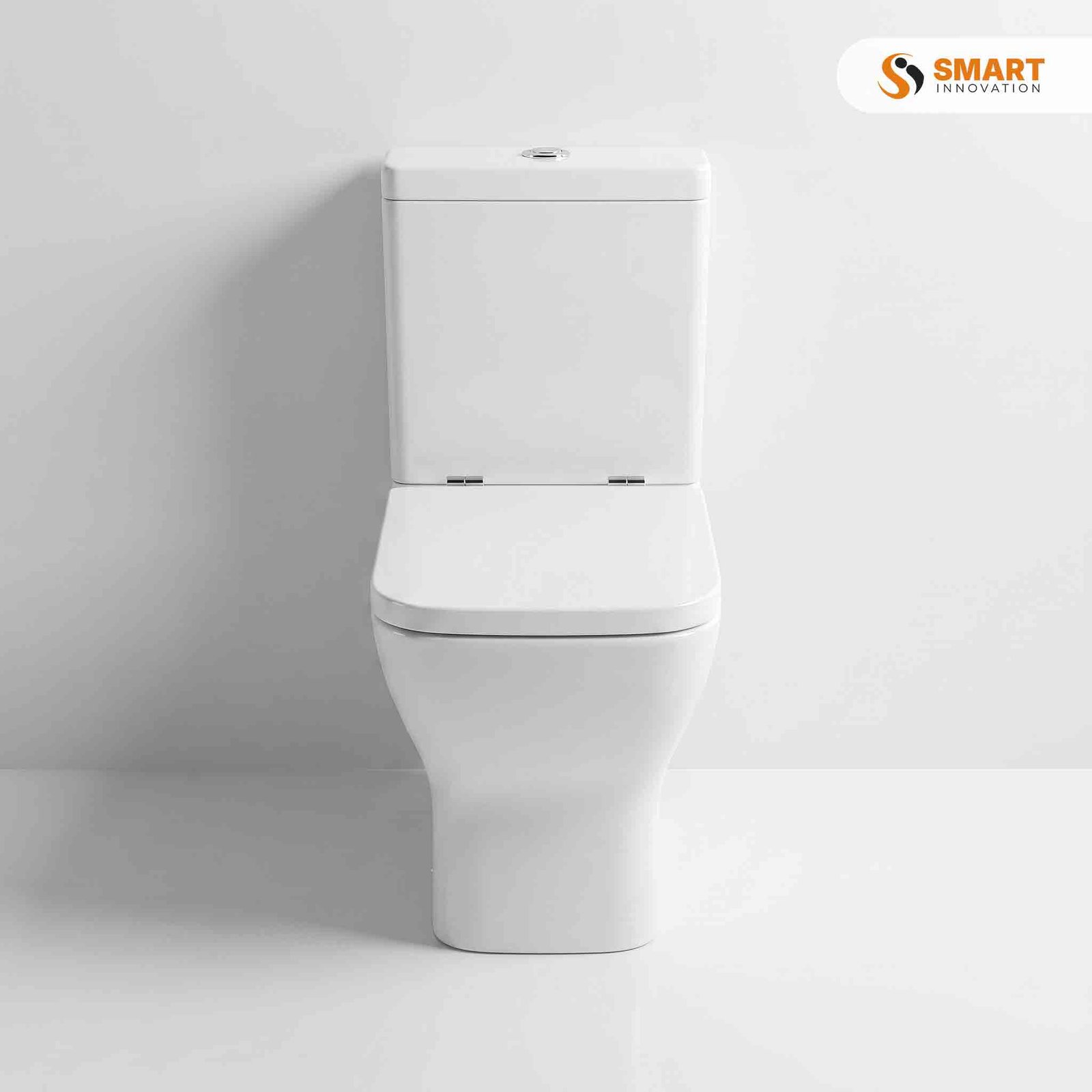 Ava Rimless Short Projection Close Coupled Toilet with Soft Close Seat