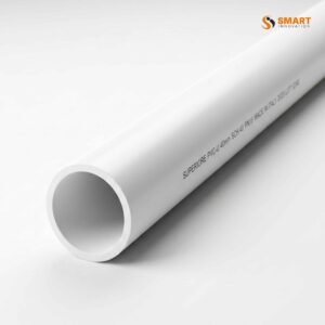 White uPVC overflow pipe with 21.5mm diameter in 3 metre length