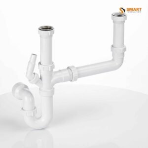 One and a half bowl undersink kit with single hose connector