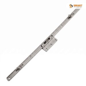 A Window Rod fitted within a window frame, helping the locking mechanism operate smoothly and securely.