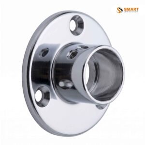 round tube socket super deluxe mounted supporting a wardrobe rail