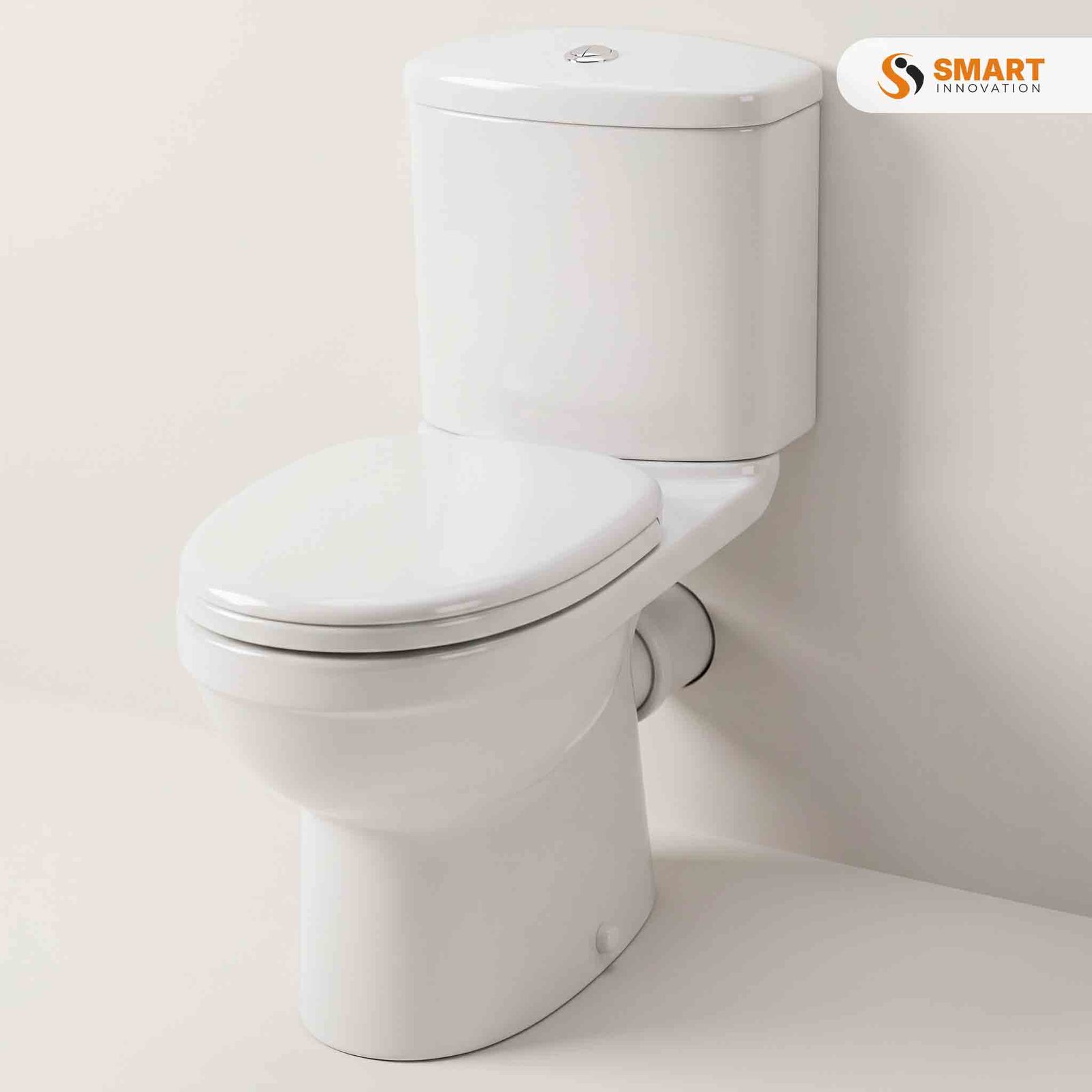 Ivo Ceramic Close Coupled Toilet with Soft Close Seat in White Gloss