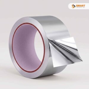 aluminium foil tape sealing a ductwork joint