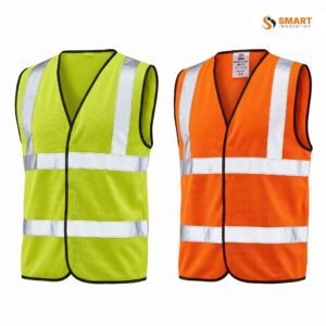 hi-viz vest worn on a construction site for visibility