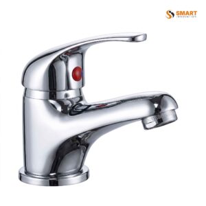Prima Round Chrome Mono Basin Mixer with Pop-Up Waste