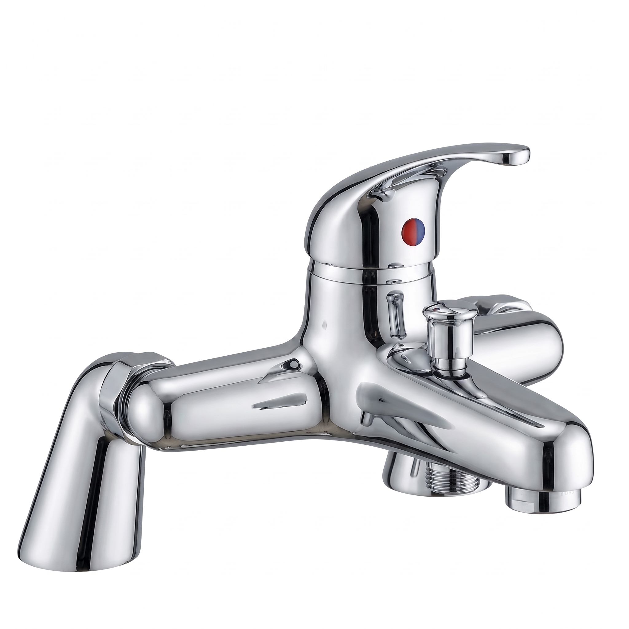 Prima Round Chrome Single Lever Bath Filler