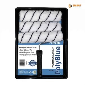 Poly Blue Roller Tray Tripple for holding paint and evenly loading paint rollers during decorating jobs