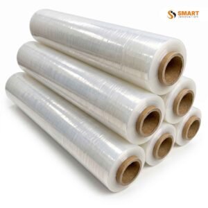pvc wrapping paper protecting a upvc profile during storage