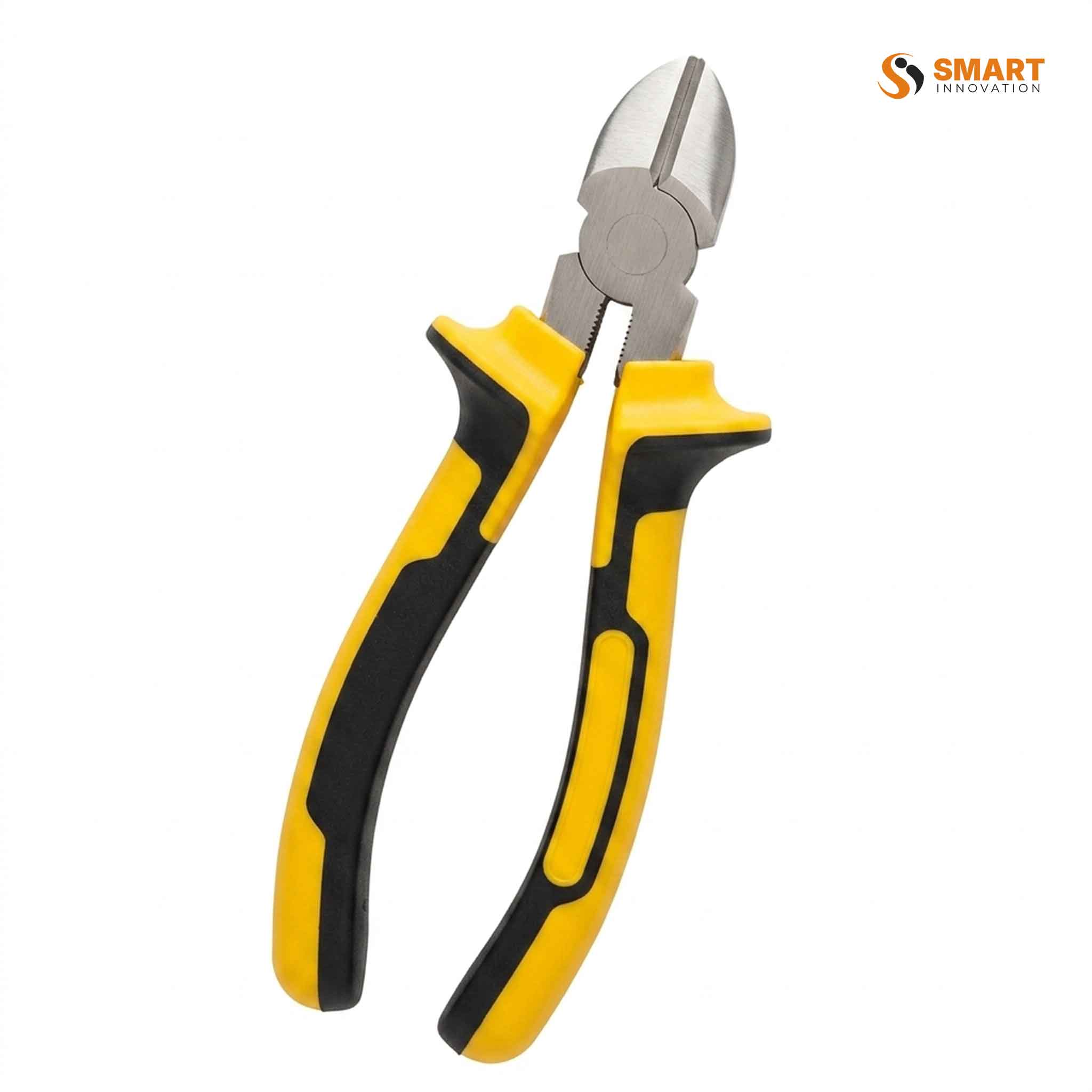 A Side Cutting Plier cutting through wire cleanly and precisely, built for electrical and general workshop use.