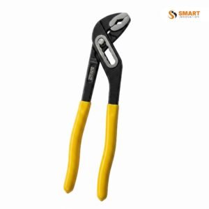 water pump plier gripping an irregular-shaped pipe fitting