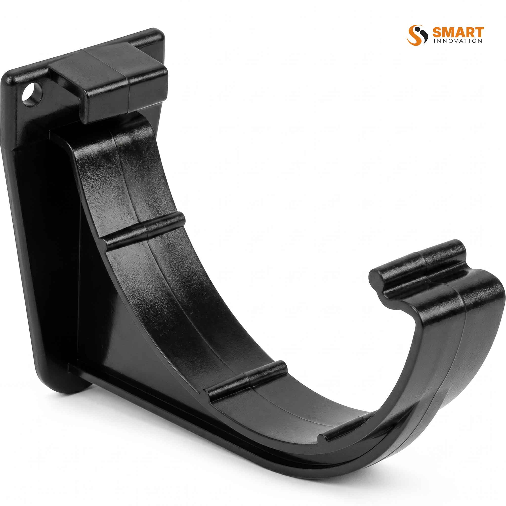 Black fascia bracket for 170mm round commercial gutter