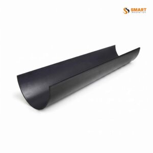 Black 4 metre commercial round gutter 170mm