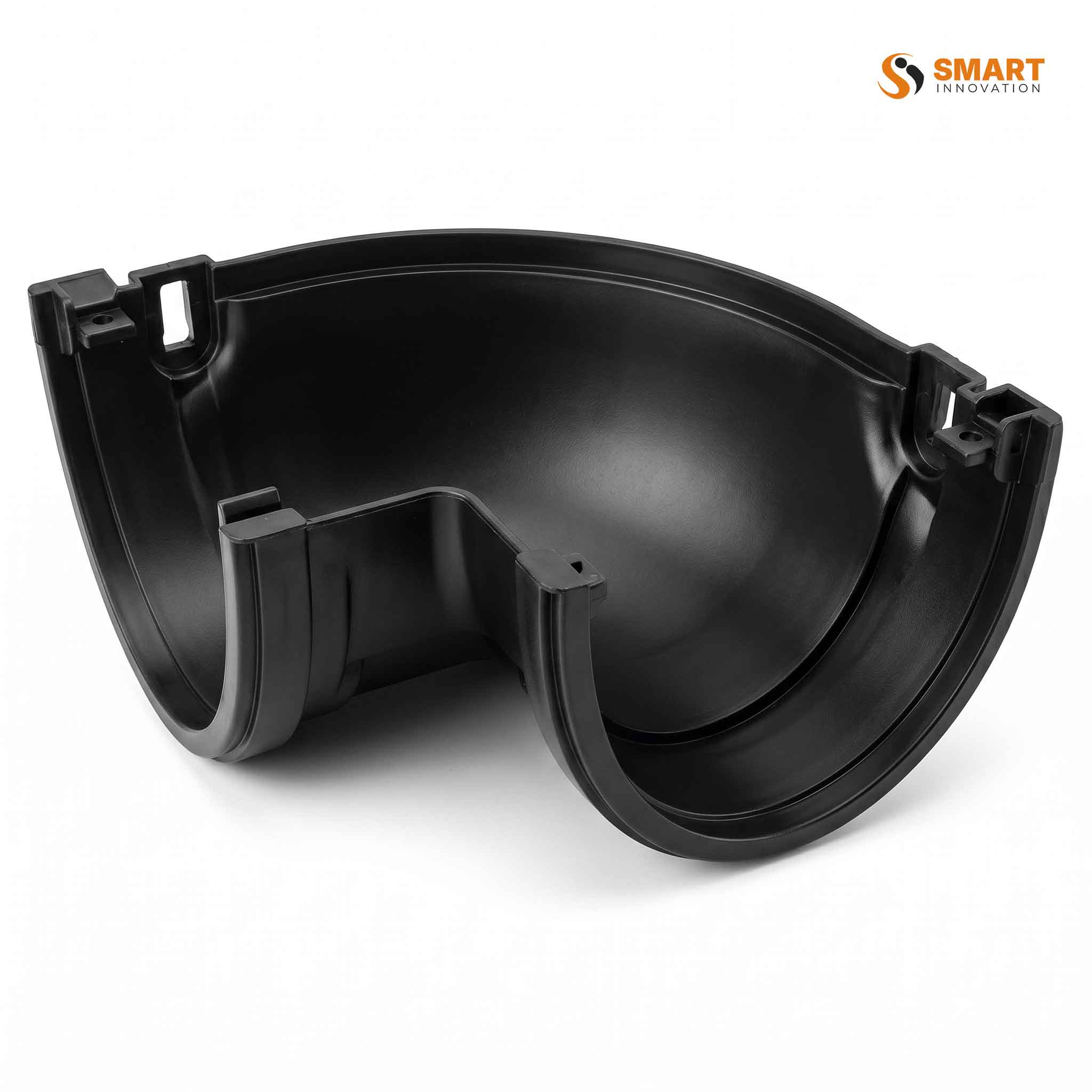 Black 90 degree internal angle for 170mm commercial round gutter