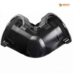 Black 135 degree deep flow gutter angle 115mm round UPVC