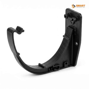 Black fascia bracket for 115mm x 70mm deep flow gutter