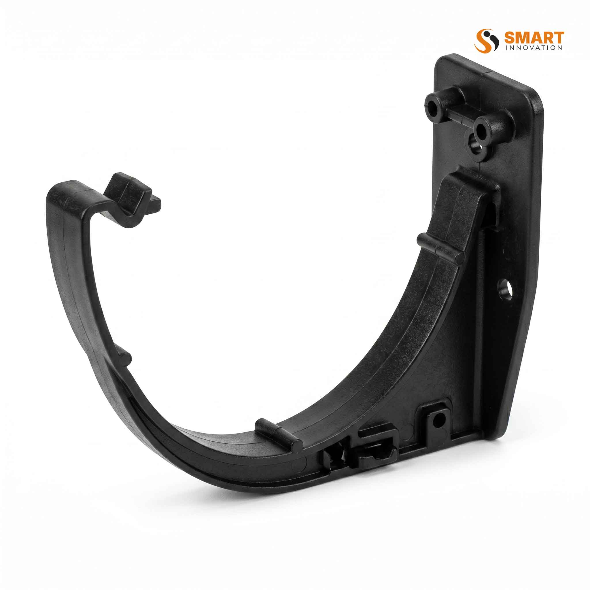 Black fascia bracket for 115mm x 70mm deep flow gutter
