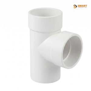 White 112 degree round rainwater branch fitting