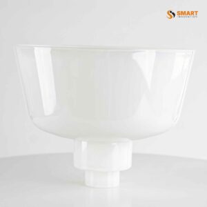 White UPCV rainwater hopper with 110mm top, 65mm outlet and 68mm downpipe connection.