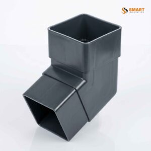 Anthracite grey 112 degree square downpipe bend