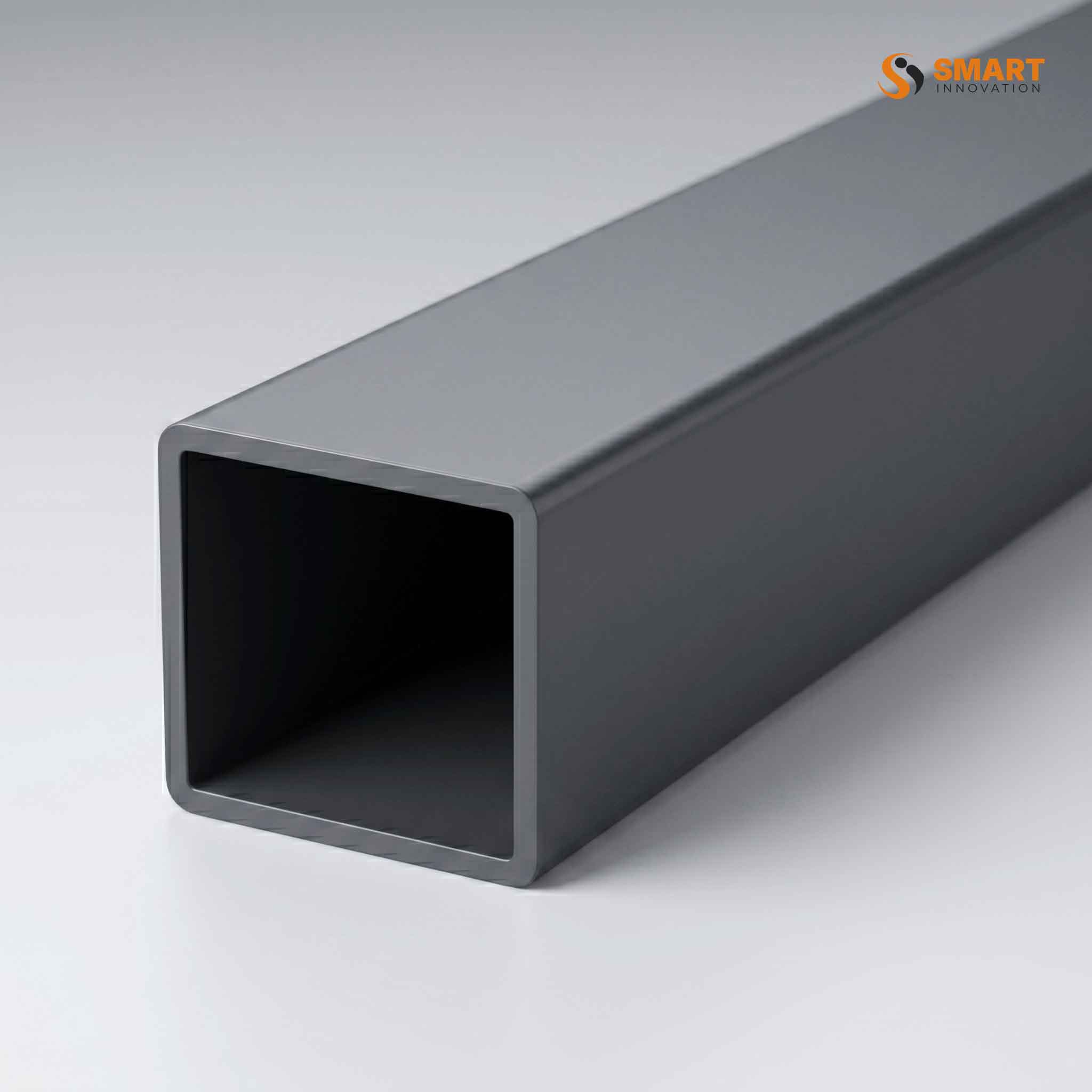 Anthracite grey 65mm square rainwater downpipe