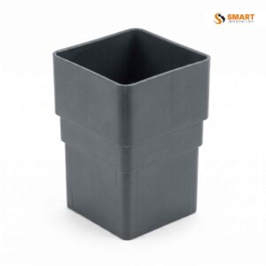 Anthracite grey square downpipe socket