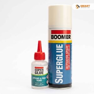 I am looking at Superglue with Activator. You can use this Superglue with Activator to bond lots of things together really fast and really strong.