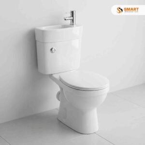 2 In 1 Compact Basin and Close Couple Toilet Combo Space Saver