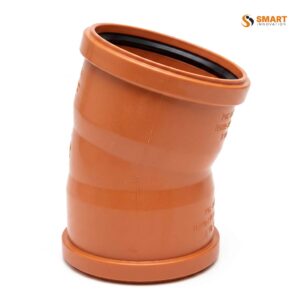 110mm double socket bend 15 degree terracotta