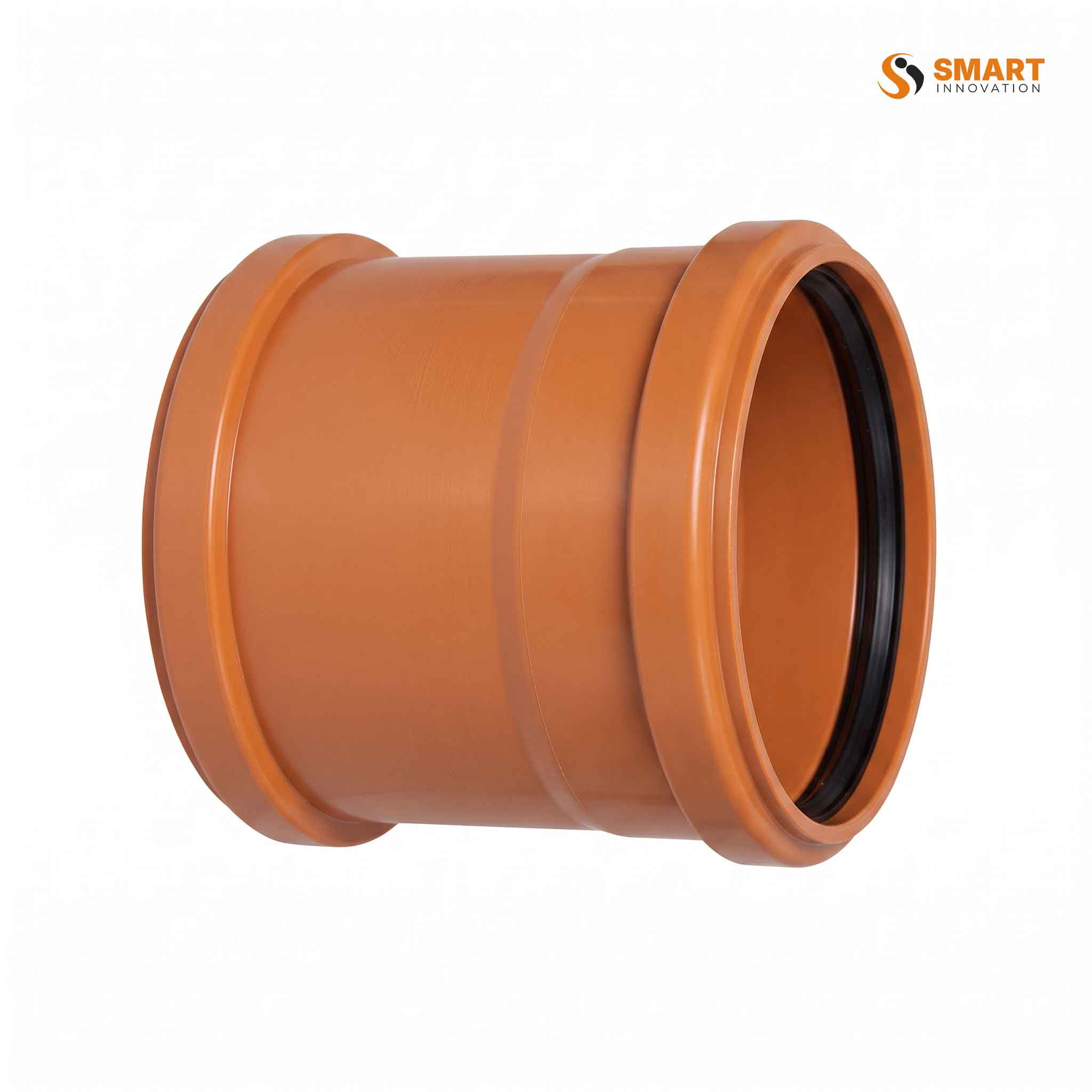 110mm PVC Underground Double Socket Coupler by Smart Innovation