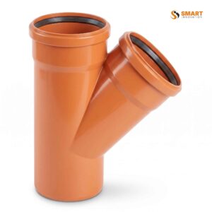 110mm Triple Socket Branch 45° uPVC underground drainage fitting