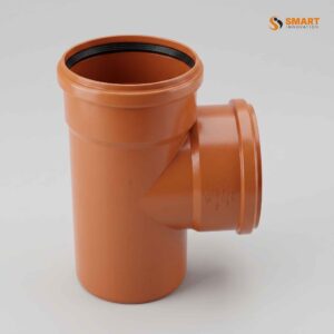 110mm double socket branch 87.5 degree terracotta