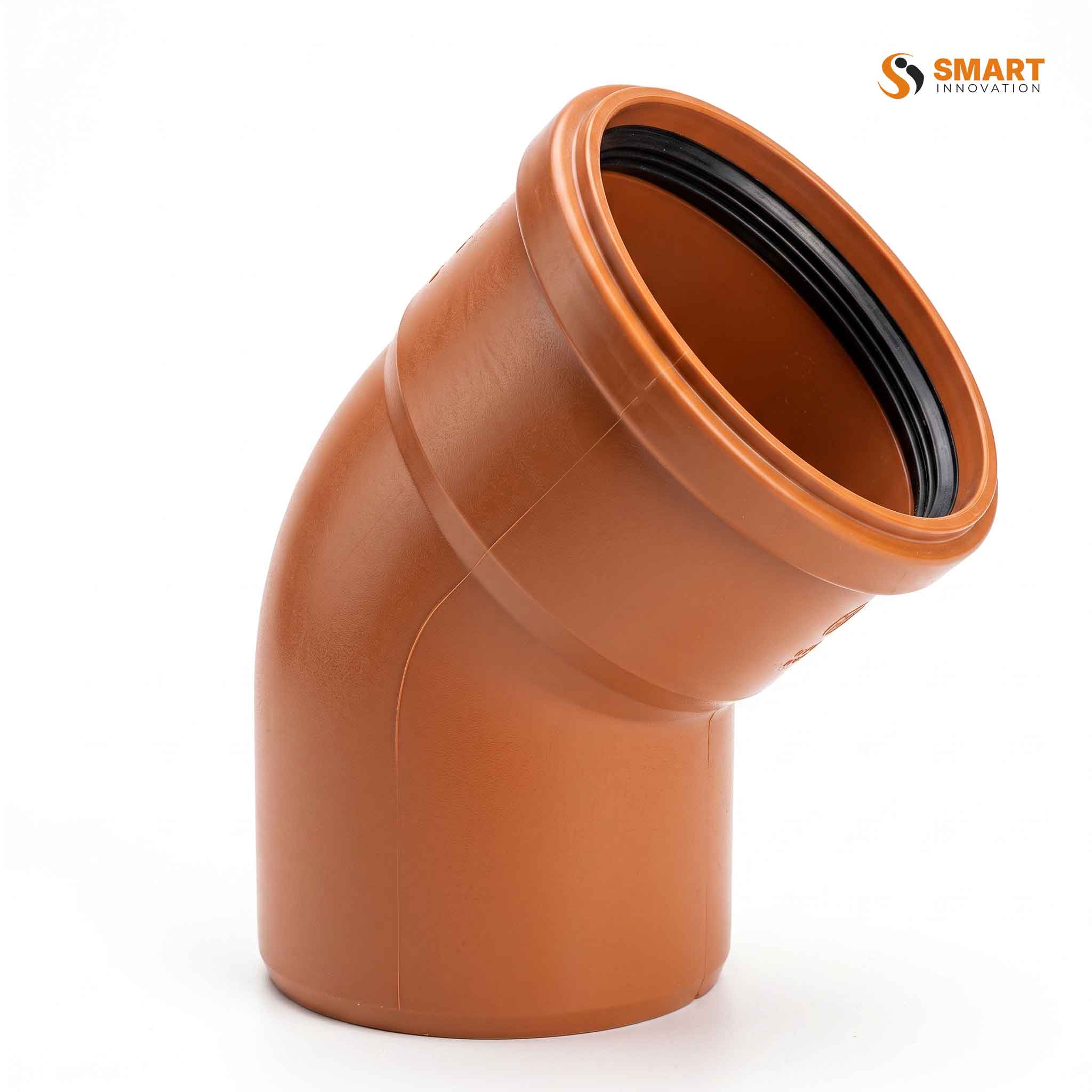 110mm single socket bend 15 degree terracotta