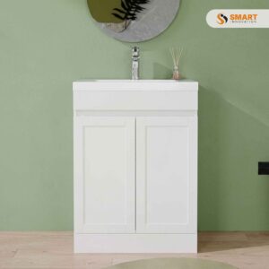 Venus Free Standing Vanity Unit with Basin 500mm in white for modern bathrooms