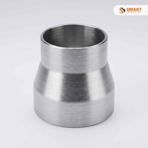 Silver Aluminium Ducting Reducer for connecting different duct sizes in ventilation systems.