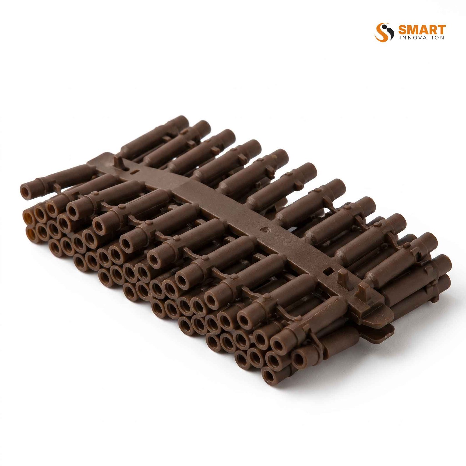 This is a brown wall plug that you can use for secure screw fixing in masonry and concrete.
