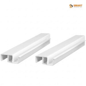 White Double Pipe Cover for concealing exposed pipework